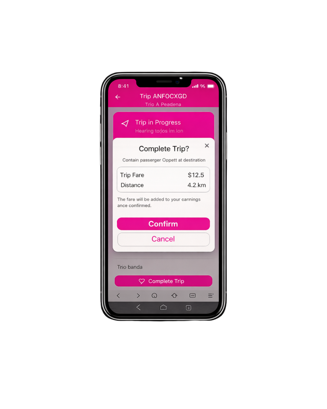 App preview on phone